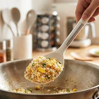 Ensemble d'ustensiles de cuisine en silicone, poignée antidérapante à motif diamant en acier inoxydable, outils de cuisson résistants à la chaleur et adaptés aux aliments