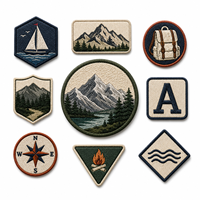 Patch thermocollant personnalisé écologique brodé motif cœur et fleur pour sacs fourre-tout, vestes, jeans, chapeaux – Commandes en gros