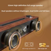 Haut-parleurs d'ordinateur SPA3809, filaires et double mode, en bois, pour jeux sur ordinateur de bureau, avec carte son intégrée