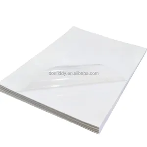 กระดาษฉลากสติกเกอร์สังเคราะห์ PP สำหรับการพิมพ์เลเซอร์แผ่นกาวในตัวกันน้ำแบบเคลือบเงา/ผิวด้าน/สีใส