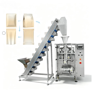 Macchina Imbustatrice e Tappatrice Completamente Automatica con Servomotore, Confezionatrice Multitesta a Colletto con Pesatrice Elettronica - Product Image 1