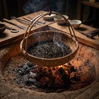 Thé Blanc Bai Mu Dan Traditionnel Premium Torréfié au Charbon, Thé Blanc Chinois Vieilli, Arôme Miel Fumé, Idéal pour Cadeaux Haut de Gamme