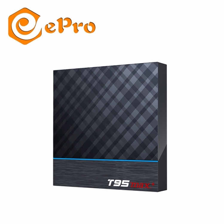 EPro T95MAX + boîte de télévision android Amlogic S905x3 T95 max plus Android 9.0 1920x1080 hd vidéo 8K téléchargement gratuit