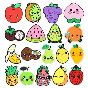 2025 Wholesale Cute Cartoon Fruit Drink Flower butterfly 2024 New Wholesale Custom <b>Shoes</b> Designer Pvc Clogs Charms <b>Accessories</b> - Product Image 1