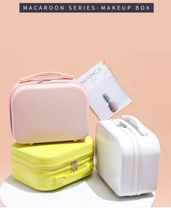 <span class=keywords><strong>2022</strong></span> impresión personalizada patrón de dibujos animados viaje cosmético organizador artista tren caso maquillaje bolsa Mini maleta - Product Image 5