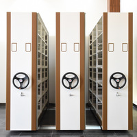 Armoire de classement mobile en vrac en acier haute densité, système de stockage mobile pour les Archives