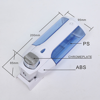 Distributeur de savon mural pour hôtel, manuel, en plastique ABS, simple, avec douche liquide, sans contact, original