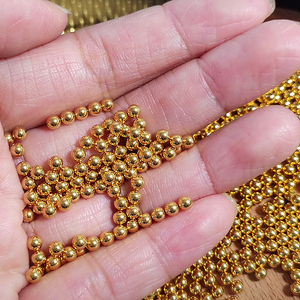 Bolas Doradas Brillantes de Acero Inoxidable 304 de Alta Calidad, 4 mm de Diámetro, Chapadas en Oro de 24K, Marca Decok, Duraderas - Product Image 3