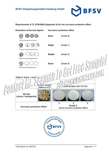 Inhibiteurs de Corrosion à la vapeur additifs en plastique VCI Master lot, VCI Spunbond masterblock, VCI Stretch Film masterblock - Product Image 3