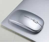 Souris sans fil optique OEM/ODM mini USB, ultra-fine, pratique, silencieuse, rechargeable, double mode, DPI réglable