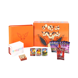JPS Kerailykortti <span class=keywords><strong>Carte</strong></span> <span class=keywords><strong>da</strong></span> Gioco Cinesi Originali all'Ingrosso 6.0 <span class=keywords><strong>Carte</strong></span> Pokémon Eevee Confezione Regalo Avanzata <span class=keywords><strong>Giochi</strong></span> <span class=keywords><strong>da</strong></span> Tavolo Pokémon - Product Image 6
