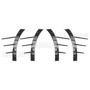 4 pièces de garnitures de sortie d'air pour pare-chocs avant et arrière et spoiler de roue pour Mercedes-Benz Classe C W206 C200 C260 C43 AMG Line 2022 2023 - Product Image 2