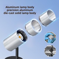 Spot LED sur rail anti-éblouissement à spectre complet, orientable, COB, pour l'éclairage des magasins de vêtements, des galeries et des musées