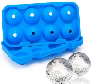 Moules à boules de glace flexibles en silicone sans BPA avec logo personnalisé