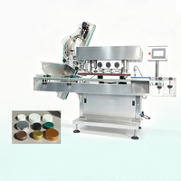 Machine de pressage de bouchon de ligne droite automatique Machine de capsulage de vis de bouteille en plastique