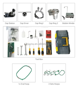 Machine à coudre industrielle à 4 têtes, machine à broder informatique pour casquette, chapeau, t-shirt - Product Image 3