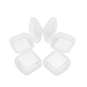 Transparent Square <b>Plastic</b> Storage Box 5ml Foldable Jewelry Organizer For Earplugs Fish <b>Hooks</b> Medicine Empty Container - Product Image 5