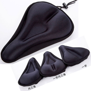 Funda para sillín de bicicleta, almohadilla de silicona, cojín cómodo para bicicleta de montaña, cinturón triangular Unisex para adultos, cinturón recto - Product Image 1