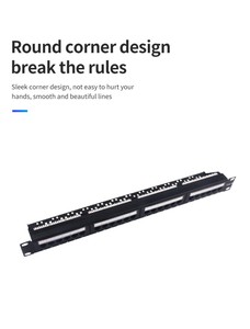 Bảng điều khiển Rack 10gbe 24 cổng 1U-cat6A ít công cụ, bảo vệ EMI, hạng nặng - Product Image 4