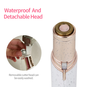 Depiladora Eléctrica Portátil <span class=keywords><strong>para</strong></span> Vello Facial y Cejas, Afeitadora Recargable Indolora y Recortadora de Vello - Product Image 3