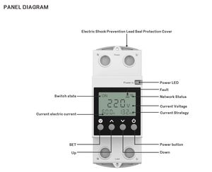 220V 230V LCD 디스플레이 Tuya 와이파이 과전압 및 저전압 전류 보호 스마트 보호 스위치 - Product Image 6