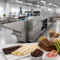 Industriële chocolade-overtrekkingsmachine voor koekjes, automatische koekjes-chocolademachine voor chocoladeproductielijn, wereldwijde bakkerij