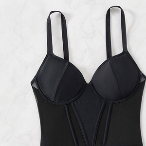 Traje de baño de una pieza elegante y sexy, minimalista, de cintura alta, transparente y que realza la figura, para mujeres con diferentes tallas de busto. - Product Image 4