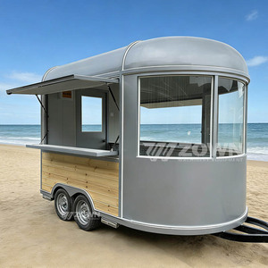 Stainless Steel Electric Towable Food <b>Trailer</b> Mobile Catering <b>Concession</b> <b>Trailer</b> Factory Direct CE Approved - Product Image 4