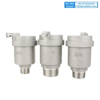 YMER PN40 Y19-AV vanne d'aération automatique connexion filetée en acier inoxydable pour système de chauffage d'alimentation HAVC eau d'échappement