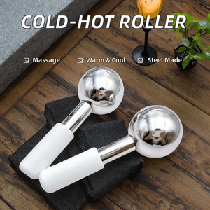 Beleza Spa Aço Inoxidável Rolo Facial Cryo Sticks & Globo Quente Bola De Massagem Frio Quente Cuidados Com A Pele Rosto Globemassage Bola Cryo Spa - Product Image 2
