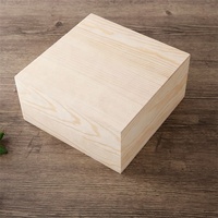 Boîte en bois personnalisée avec logo, couvercle à charnière, en pin massif, pour souvenirs et cadeaux, boîte de rangement en bois