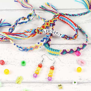 4655pcs Acrylic <b>Beads</b> Kit Letter <b>Bead</b> DIY Set Children Early Education Jewelry Accessories for Necklace Bracelet Making - Product Image 6