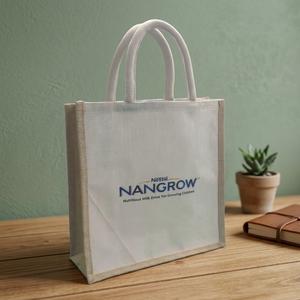 Bolsa de Tela No Tejida Nestlé NanGrow con Logotipo Impreso, Ligera, Unisex, para Uso Diario, Capacidad de 1-1.9l, Diseño Abierto - Product Image 4