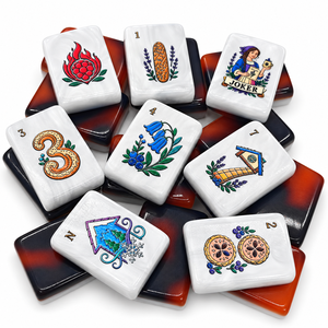Fichas de Mahjong Americanas, 32/36, Acrílicas con Grabado de Leopardo, Modernas, Juego de Mahjong de 160 Piezas para Juegos Occidentales Estadounidenses - Product Image 4