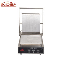 Four à frire double face pour cuisine commerciale, équipement électrique de table, lames en céramique/acier inoxydable, protection thermique CE