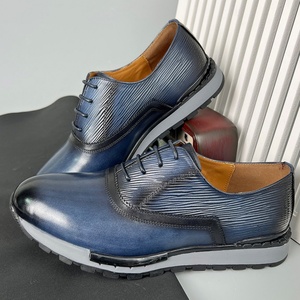 Zapatos Casuales de Hombre Hechos a Mano, de Cuero Genuino, Transpirables y Cómodos, Calzado Oxford Deportivo de Alta Gama para Exteriores, para Todos - Product Image 3
