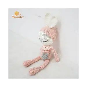 Handmade Soft Rabbit Amigurumi Crochet Baby Toys