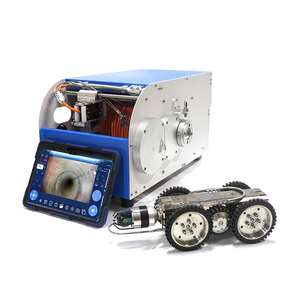 IP68 lentille tout métal HD PTZ caméra égout tuyau d'inspection robot sur chenilles avec <span class=keywords><strong>compteur</strong></span> de <span class=keywords><strong>compteur</strong></span> pour <span class=keywords><strong>DN</strong></span> <span class=keywords><strong>100</strong></span>-600mm - Product Image 1