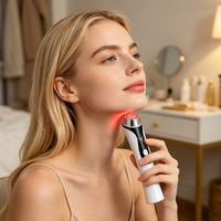 Dispositivo de Belleza Multifuncional 4 en 1 Recargable, Terapia de Luz LED Portátil, Cuidado de la Piel, Masajeador Facial