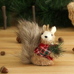 จี้ตุ๊กตากระรอกทำมือตกแต่งคริสต์มาสแบบกำหนดเองสำหรับงานปาร์ตี้วันหยุดผลิตภัณฑ์ใหม่สำหรับของขวัญ - Product Image 2