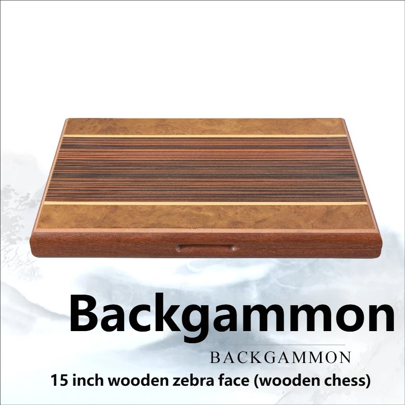 15 inch wooden zebra face-wooden chess