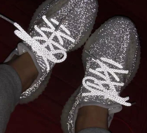 새로운 폴리에스터 프린트 신발끈 러너 스니커즈 신발끈 3mm 반사 프린트 신발끈 - Product Image 2