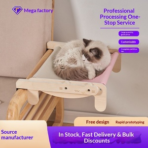 Cama <span class=keywords><strong>para</strong></span> Mascotas de Madera Maciza, Cama <span class=keywords><strong>para</strong></span> Perros y Gatos, Colgante o de Pie, Desmontable, Lavable, <span class=keywords><strong>Hamaca</strong></span> <span class=keywords><strong>para</strong></span> Todas las Estaciones, Estilo Popular en Internet - Product Image 2