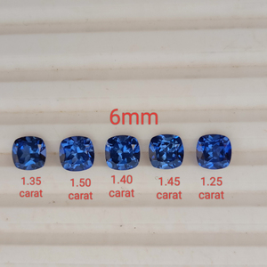 Zafiro Azul Cultivado en Laboratorio, Corte Cojín, Gema Suelta de Calidad Premium para la Elaboración de Joyería Fina - Product Image 2