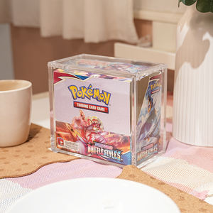 Wholesale Custom Top Graded UV Protection Display Case Acrylic Booster Box with <b>Magnetic</b> Lid for Display - Product Image 1