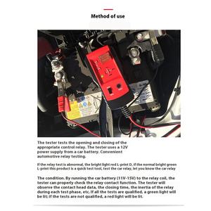 Testeur de relais de voiture 12V avec voyant LED outils de Diagnostic automatique pour vérificateur de batterie testeur de relais électronique accessoires de voiture - Product Image 6