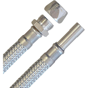 Tuyau flexible en acier inoxydable avec tube Ø 10 et longueur Ø 10 Bicone 30 cm pour outil de tournage - Product Image 3