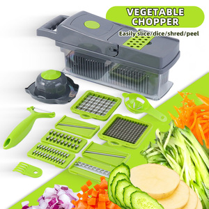 Dao cắt rau củ đa năng bằng nhựa, dụng cụ nhà bếp, máy thái lát, máy cắt hành, máy băm rau củ - Product Image 4