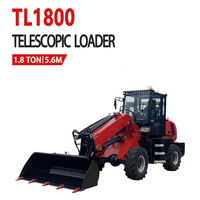 Caricatore Telescopico 1.8 Tonnellate Certificato CE EPA, Altezza di Scarico 4.4m, Sollevamento 5.6m per Caricatore Agricolo
