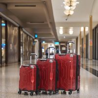 Personnalisable 20 '/24'/28 '/360-Degree Wheel Hard Shell Grey Trolley Case Set PC Aluminium Bagages Spinner Business Travel Unisex